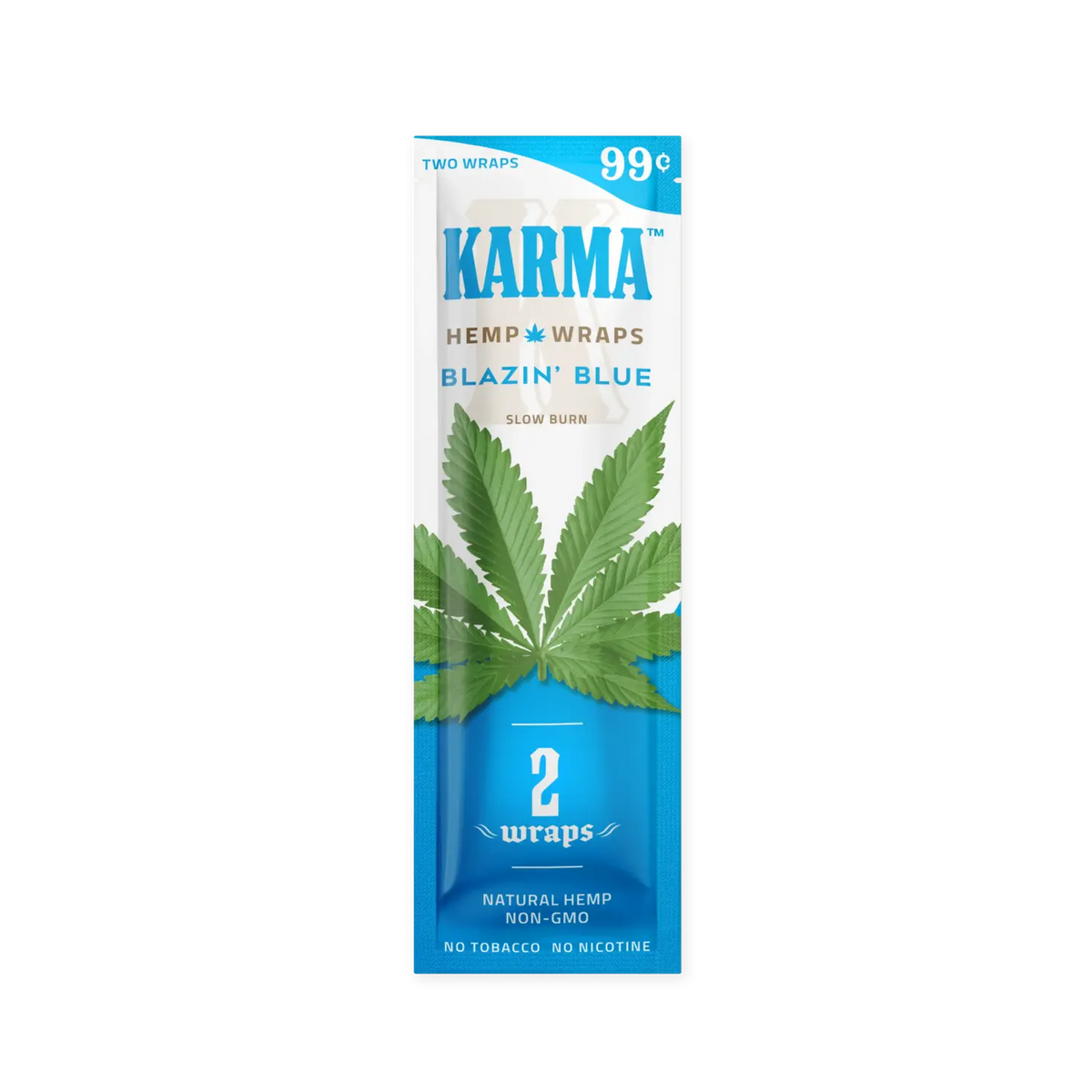 KARMA Hemp Wraps Blazin' Blue ZigZag Wholesale