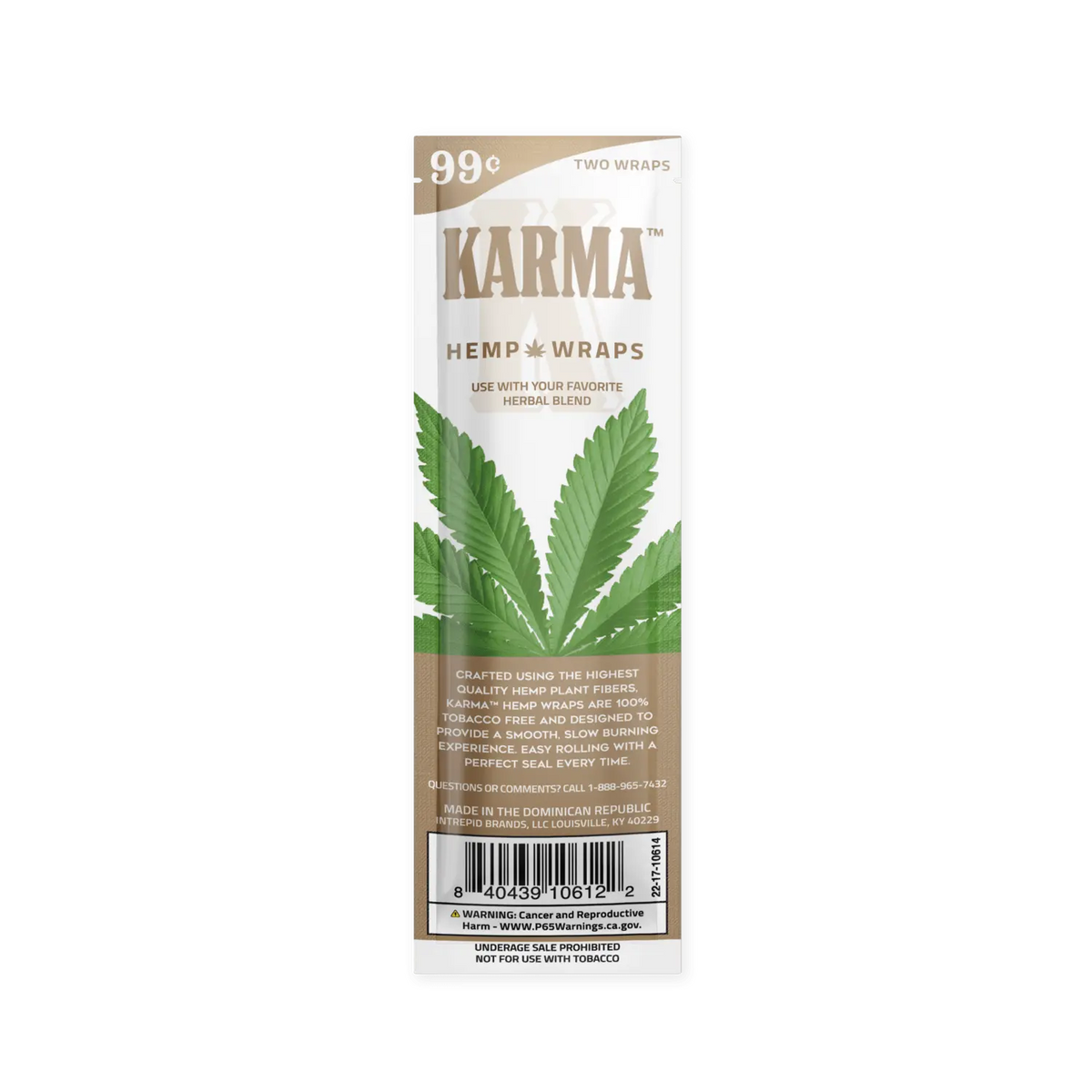 KARMA Hemp Wraps - Original – Zig-Zag Wholesale