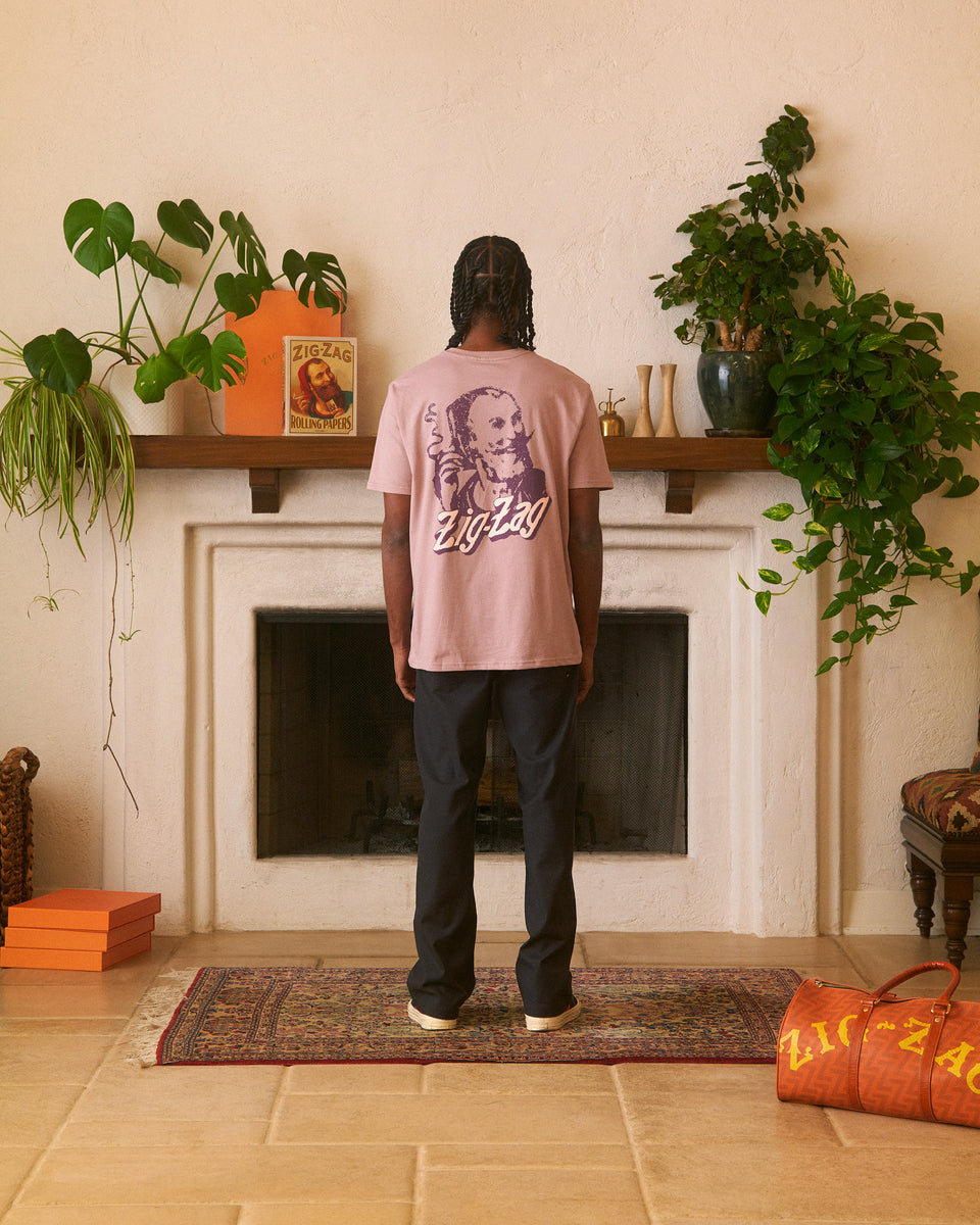 ZIGZAG VINTAGE TWOTONE TSHIRT Washed Burgundy ZigZag Wholesale