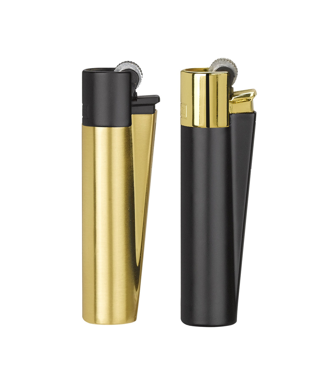 Wholesale Clipper Lighters Black/Gold ZigZag Wholesale