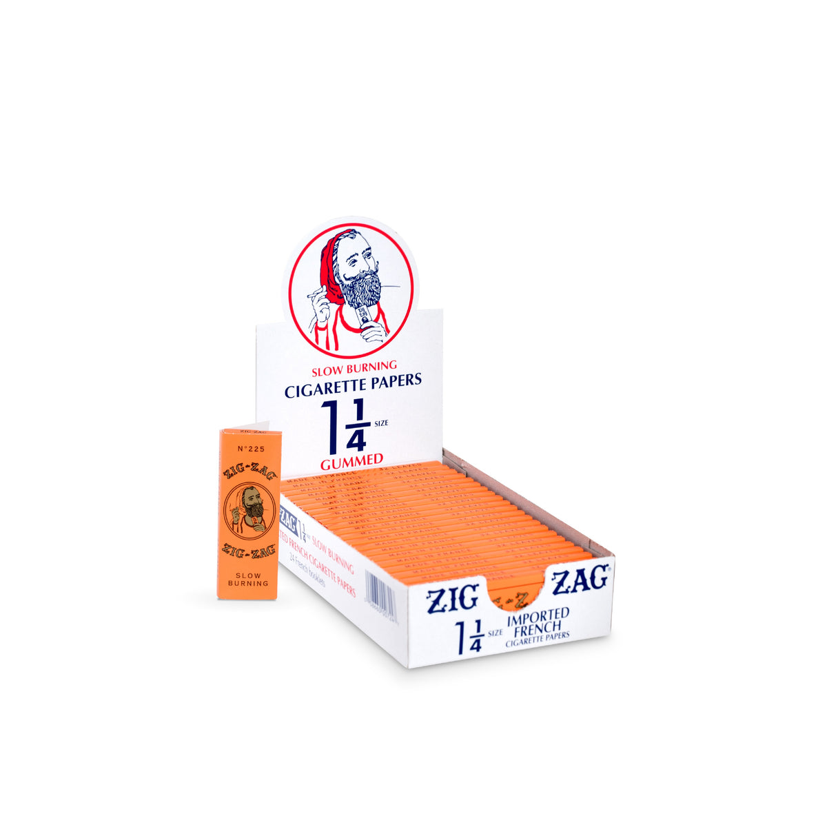1 1/4 French Orange Rolling Papers Carton – Zig-Zag Wholesale