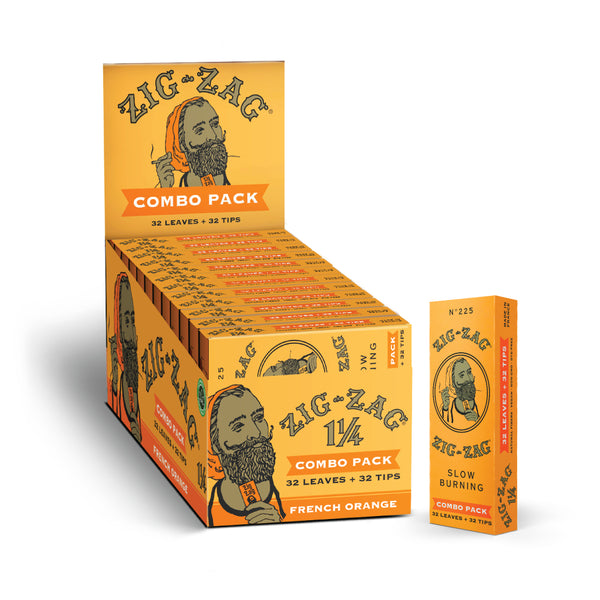 Zig-Zag Combo Pack - 1 1/4 Orange Carton – Zig-Zag Wholesale