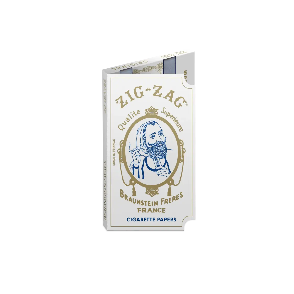 1 BOX of 24 PACKS - ZIG ZAG ORIGINAL WHITE ROLLING PAPERS - FREE SHIPPING