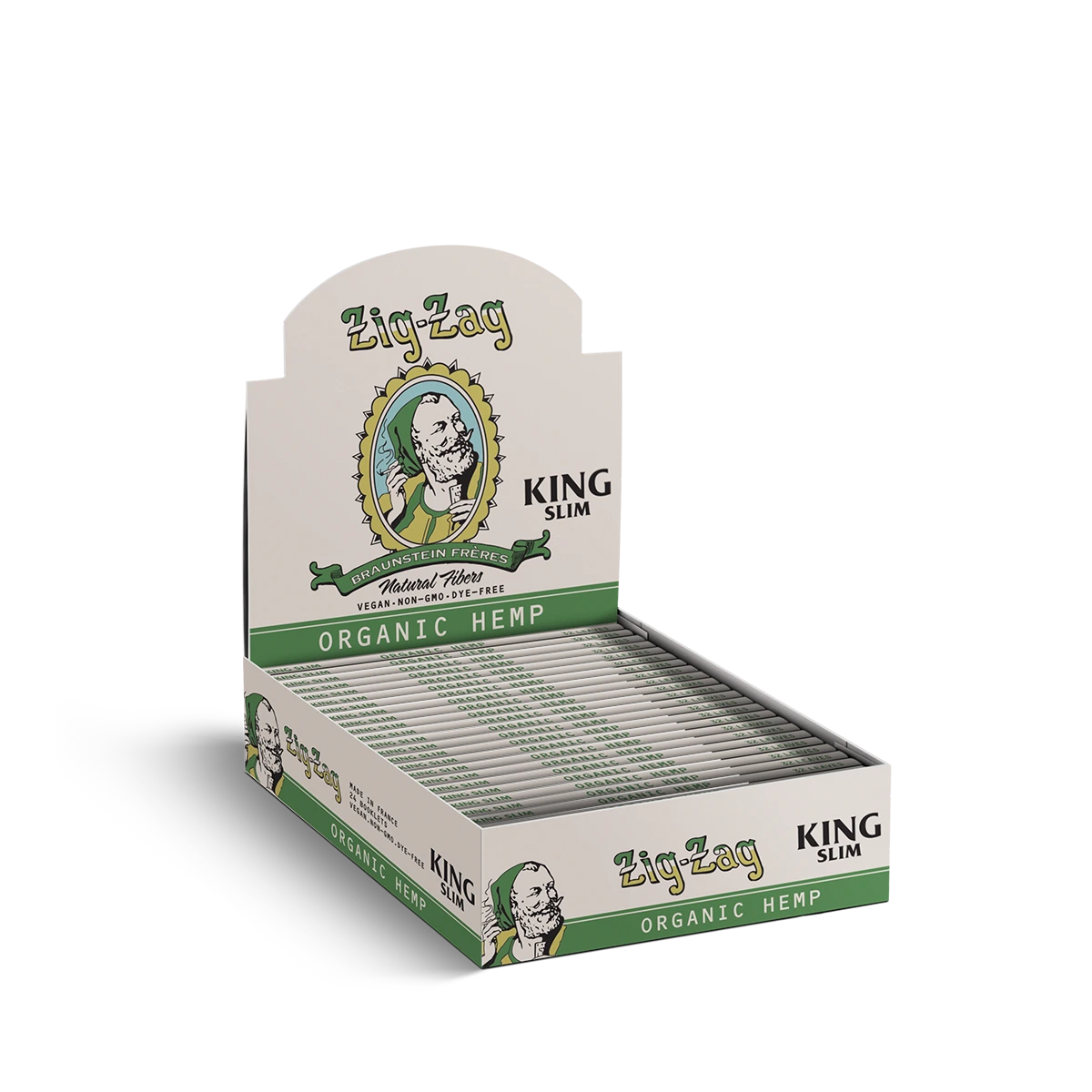 Zig-Zag Vintage - Organic Hemp King Slim Rolling Papers – Zig-Zag Wholesale