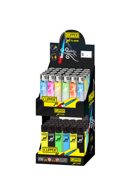 キッカーランド  地球儀 黒 シルバー ラメ Jet Flame Clipper Lighters: Classic Solid Fluo | Zig-Zag