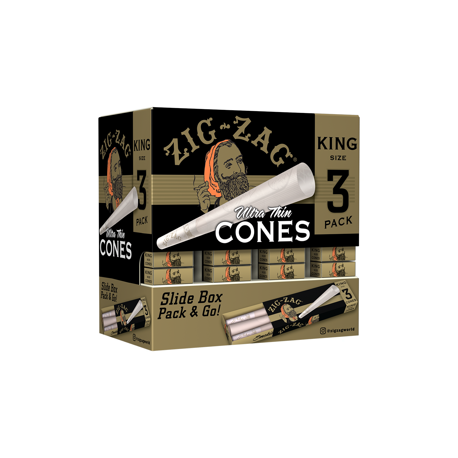 Promo Display (36 Pack) - King Size Cones