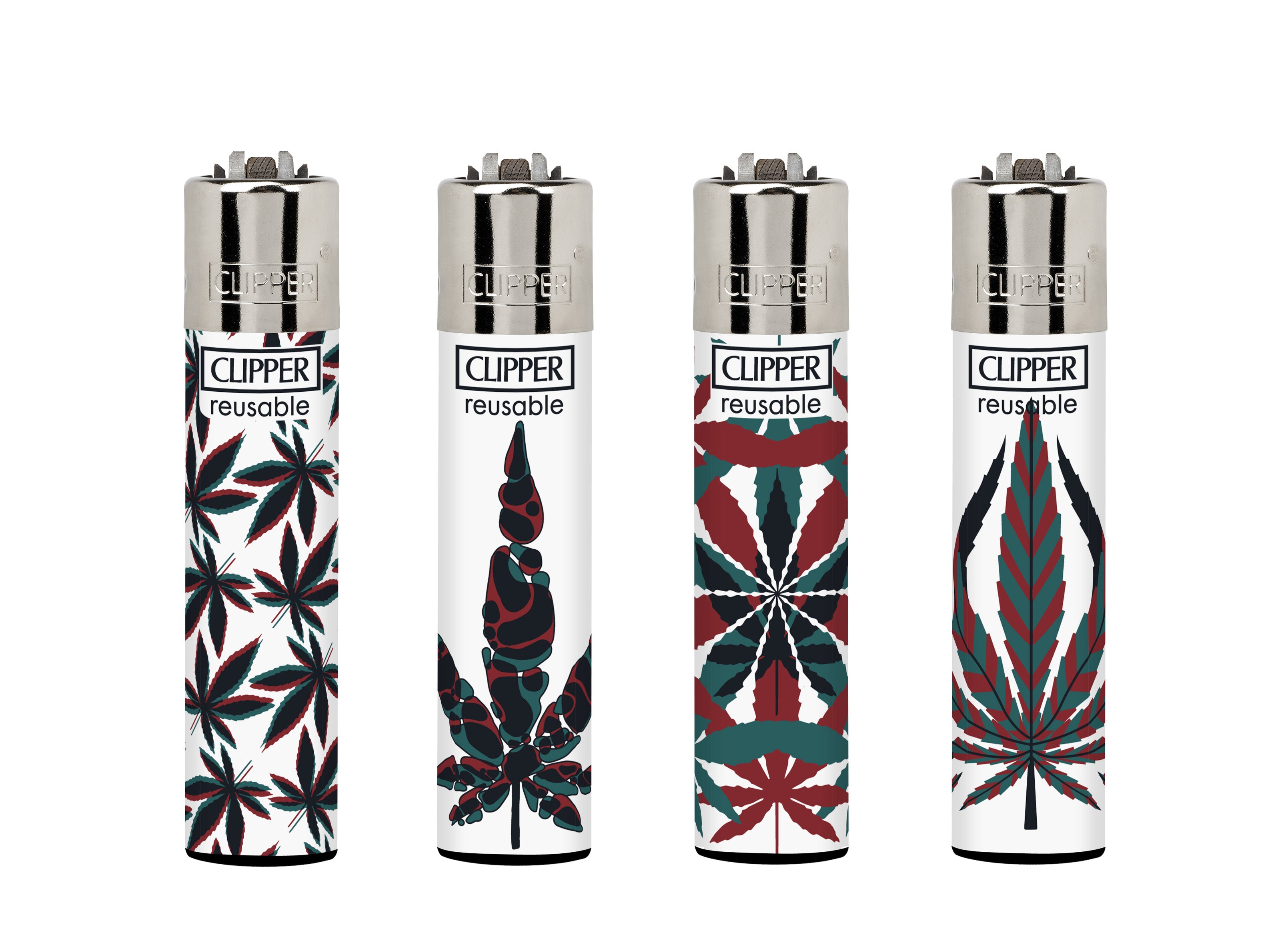 Clipper Classic Large | Printed - Neon Leaves